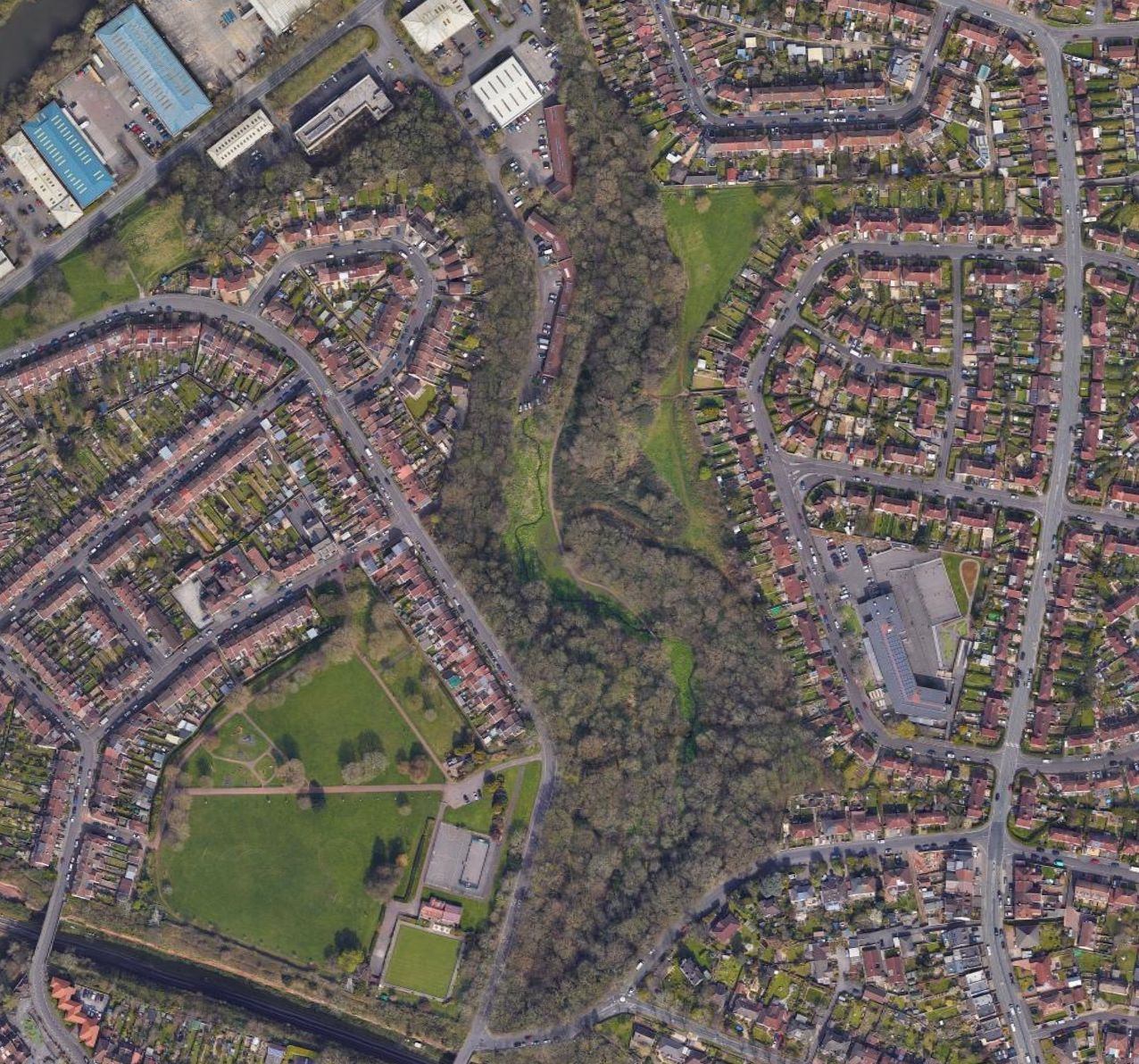 Satellite view of St Anne's Woods